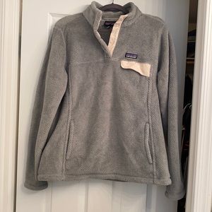 Patagonia Women’s Re-Tool Snap-T Fleece Pullover- Blueish Gray- Size XL